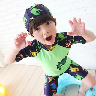 cs@split dinosaurios secado rápido niños niño traje de baño (1)