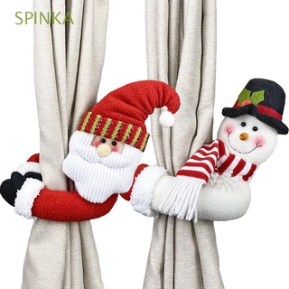 spinka cortina de habitación tieback alce decoración de navidad cortina hebilla regalo de navidad dormitorio muñeco de nieve de dibujos animados adornos para el hogar soporte de cortina sujetador de cortina