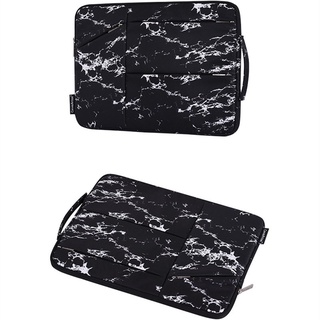 Canvasartisan Multi cremallera bolsillo nórdico patrón de mármol portátil bolsa con mango impermeable Tablet iPad funda para Macbook Air Pro 11/12/13/14/15 pulgadas (5)