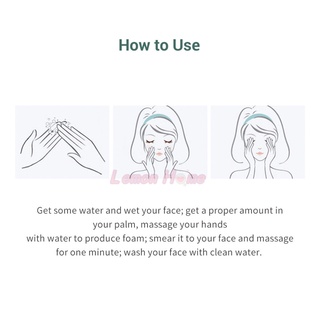 lanben lavado facial suave e hidratante limpiador facial tratamiento del acné control de aceite espuma limpiadora profunda