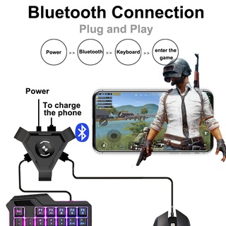 Ready PUBG Mobile Teclado Ratón Convertidor Bluetooth 4.1 Gamepad Controlador Adaptador De Juego Para Android IOS Plug and Play home