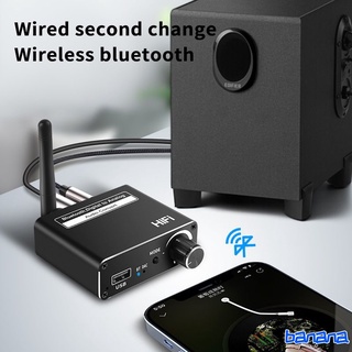 Nuevo 3 En 1 Receptor Bluetooth 5.0 Digital A Analógico Convertidor De Audio U Disk Play Adaptador Auxiliar Banana