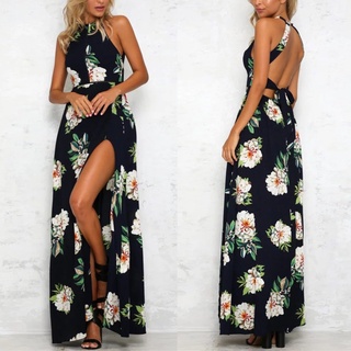 falda larga estilo bohemio para mujer con flores