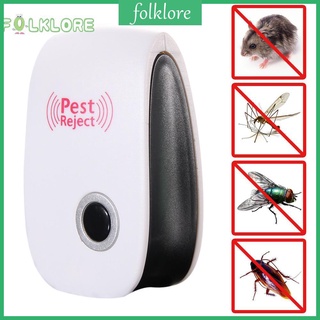 fol repelente electrónico ultrasónico anti plagas repelentes de mosquitos cucaracha ratón repelente asesino roddown dispositivo