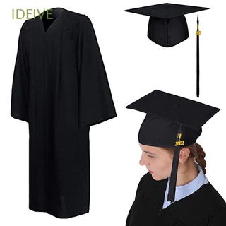 ideive temporada de graduación vestido de graduación conjunto de universidad 2021 feliz graduación mortarboard sombrero de escuela secundaria felicitaciones grad grado ceremonia suministros de fiesta bling extraíble borla