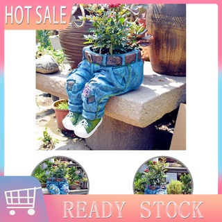 bl* vívido aspecto maceta ropa pantalones de resina maceta decoración de jardín para plantar suculentas