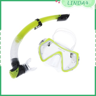 [Linda4] juego de Snorkel seco, amplia vista panorámica, máscara de buceo antiniebla, respiración y equipo de Snorkel profesional para adultos