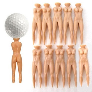 [puchi] 10 unids/lote de plástico novedad desnuda desnuda señora Golf Tee 76mm Traini
