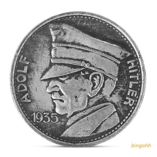 bin copy 1935 alemania réplica de plata adolf hitler eagle relieve chapado recuerdo moneda de cobre