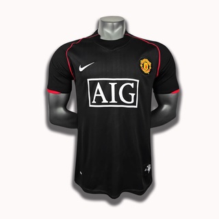 Alta calidad~ropa deportiva Memorabilia 2007-08 Manchester United Away Retro Ronaldo camiseta de fútbol