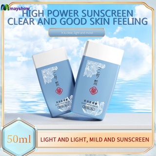 mayshow1 Facial Cuerpo Protector Solar Blanqueamiento Crema Piel Protectora Anti-Envejecimiento control De Aceite Hidratante SPF50 + Cara mayshow1
