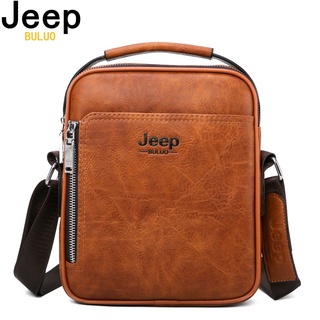 jeep buluo famosa marca de los hombres bolsas de mensajero de alta calidad split cuero grande capaticía bolsa 2022 recién llegados mejor regalo para él