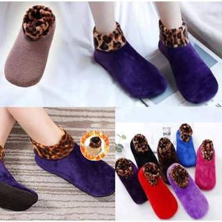 lgq calcetín para mujer con estampado de leopardo antideslizante