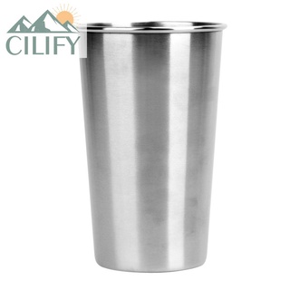 Cilify-Tazas De Metal (500 Ml , 16 Oz , 18/8 , Acero Inoxidable)