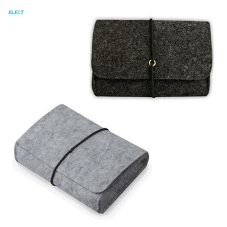 ELECT Soft Felt Protective Sleeve Storage Bag Pouch for Charger Mouse Power Adapter