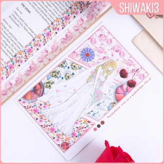 [Shiwaki3] 24 Rollos Washi Cinta Kit De Enmascaramiento Para Manualidades Scrapbooking Tarjeta Cuadro Marco (8)