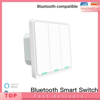 Hot Sale Tuya Bluetooth-compatible Smart Light Switch Neutral Wire Required Sigmesh Multi-control Smart Life App Works with Alexa Google home mojito01.cl