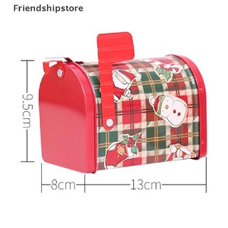 [friendshipstore] diseño de buzón de navidad caramelo de navidad caja de hierro caja de almacenamiento de galletas cl (9)