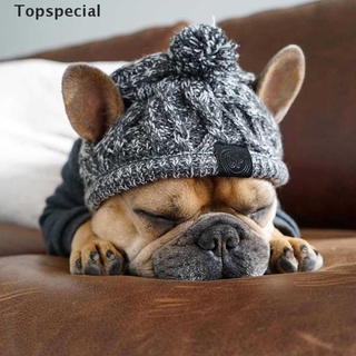 [Topspecial] sombrero de perro de invierno 2021 francés bulldog al aire libre perro cálido y a prueba de viento sombrero de mascota. (1)