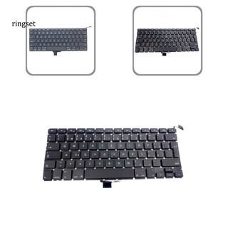 ringset us version notebook - teclado de repuesto para macbook pro a1278