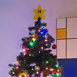 3d pixel star árbol de navidad decoración decorativa en forma de estrella para árbol de navidad, fiesta, boda, decoración [jane eyre] (4)