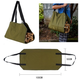 portátil de leña de madera registro bolsa de transporte al aire libre camping leña titular de llevar bolsa de almacenamiento bolso de manejo de madera bolsa de lona (1)