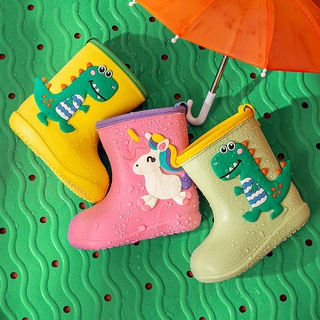 Los niños zapatos de lluvia niños y niñas bebé ligero EVA botas de lluvia zapatos de los niños