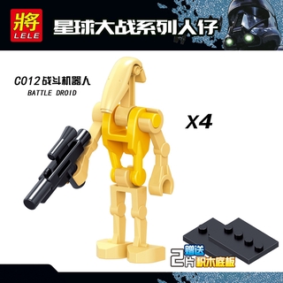 Star Wars Minifigures Super Battle Droid RO-GR Super Broly Warrior Robots Model Building Blocks Bricks Toys For Children figure (2)