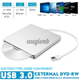 USB 3.0 Slim Externo Lector De DVD CD RW ROM Unidad Escritor Grabador Caja