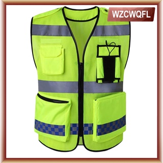Wzcwqfl chaleco De seguridad reflectante De Alta visibilidad/banda De salud para hombre y mujer trabajo/Ciclismo Runner Surveyor/Crossing