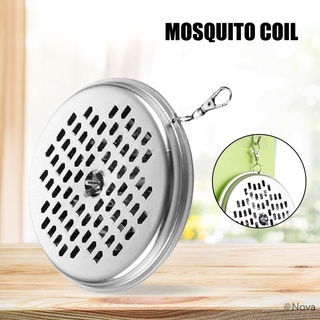Soporte para bobina de mosquitos colgante 1/3 Set portátil de Metal soporte de incienso con hebilla de resorte para el hogar al aire libre