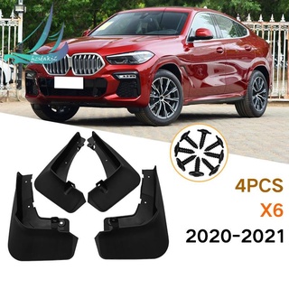 4PCS for BMW X6 GO6 2020 2021 Mudguards Fender Mud Flap Guard Splash Car Accessories Auto Styline Mudflaps Front Rear