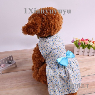 Xnb Petroom cachorro perro vestido, linda princesa Bowknot vestidos de falda para perros pequeños niña suministros para mascotas