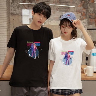 Airman pareja de moda Casual y ropa de dibujos animados blusa impresión de manga corta T-shirt 5709