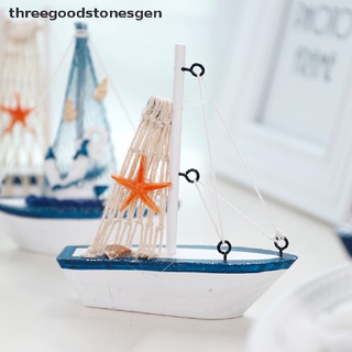 [threegoodstonesgen] marina náutica creativa velero modo decoración de la habitación figuritas miniatura barco pequeño