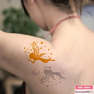 Pegatinas de tatuaje pequeñas y frescas bronceadoras impermeables tatuaje pegatinas múltiples patrones hermoso