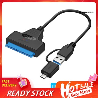 2 in 1 USB 3.0 Type-C to 22Pin SATA Adapter 2.5inch HDD SSD Hard Drive Cable