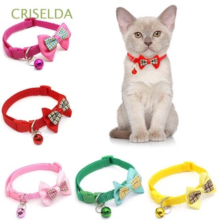 criselda collar ajustable para gatos, fácil de usar, collar de gato, collar para mascotas, pajarita a cuadros, accesorios para perros, adorables, para cachorro, gatito, suministros para mascotas, multicolor