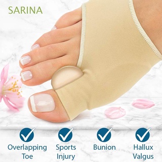 sarina 1 par de corrector valgus de tela de gel ajustador del dedo del pie separador de pies cuidado de la salud de silicona suave cómodo ortopédico gel dedo del pie espaciador alivio del dolor protector de juanete