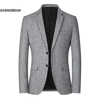 Gashadream Formal traje chaqueta Simple dos botones Blazer agradable a la piel para la boda (8)