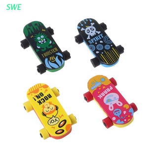 swe creative skateboard borrador lápiz de goma limpiador estacionario suministros niños regalo juguete