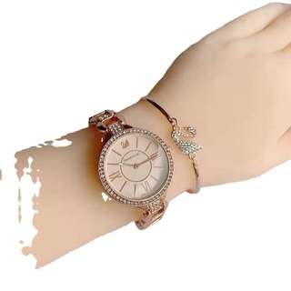 Swarovski reloj De cuarzo con diamantes De cuarzo con Marca De Cisne caliente para mujeres (1)