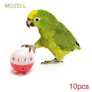 mozell juguete creativo pelota cockatiel pájaro juguete mascota juguete hueco loro masticar jaula gato juguete rolling campana bola/multicolor