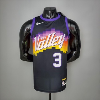 nba baloncesto jersey new chris paul #3 suns city edition negro nba jersey