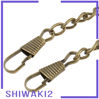 [Shiwaki2] bolso bandolera de Metal para cadena, correa de repuesto, bricolaje, 120 cm, plata