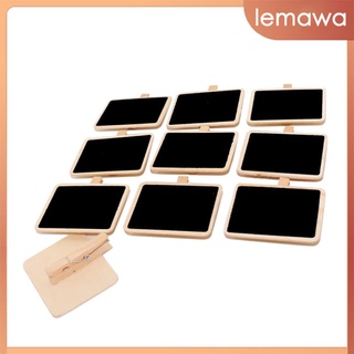 [lemawa] 10 pzs tablero de mensajes de madera pequeño Min de pared Memo Board Resurable para fiesta (2)