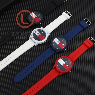 moda deportiva pulsera de silicona redonda analógico de cuarzo reloj de pulsera regalo