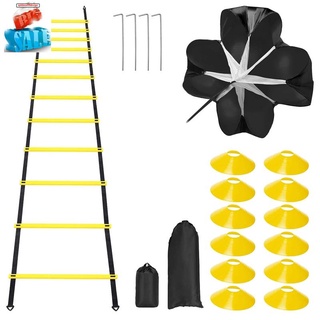 Sports Speed Agility Training Set Soccer Speed Training Agility Ladder Set Improve Speed Strength and Coordination