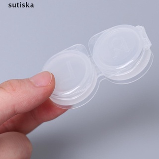 sutiska 3 pares de lentes de contacto caso de miopía gafas mate caja cosmética contacto caja de almacenamiento cl