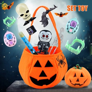 Ejxw juguetes bolsa De regalo De calabaza Para niños Halloween juego con Bat calavera Elemento Halloween juguete
